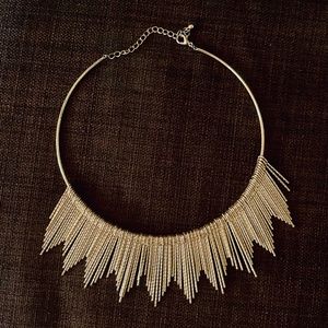 Gold choker necklace